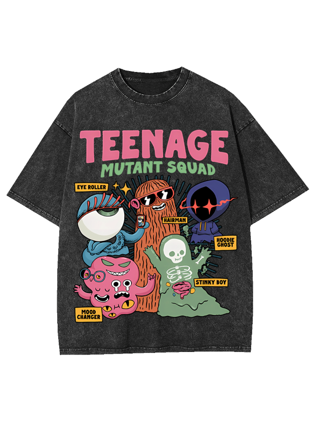 Teenage Mutant Squad Washed Tshirt