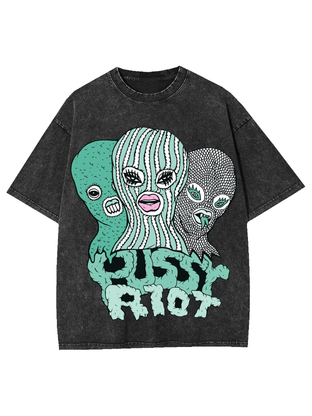 PUSSY RIOT WASHED TSHIRT