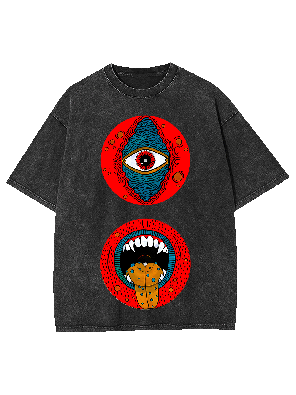 Eye and Mouth Realms Washed Tshirt