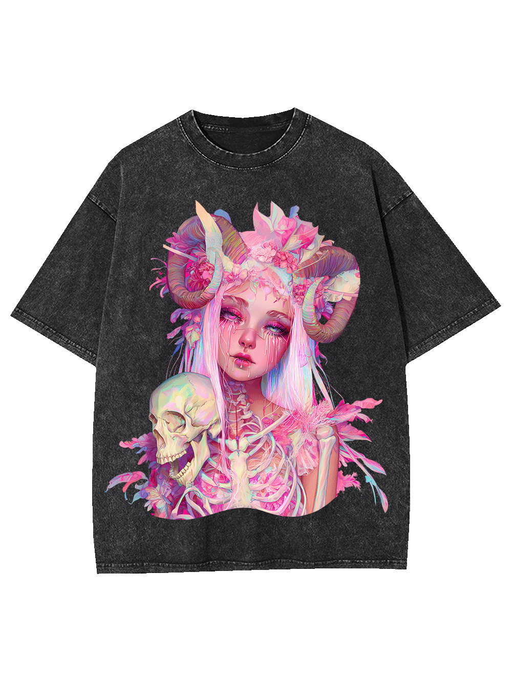 Ethereal Gothic Beauty Washed Tshirt