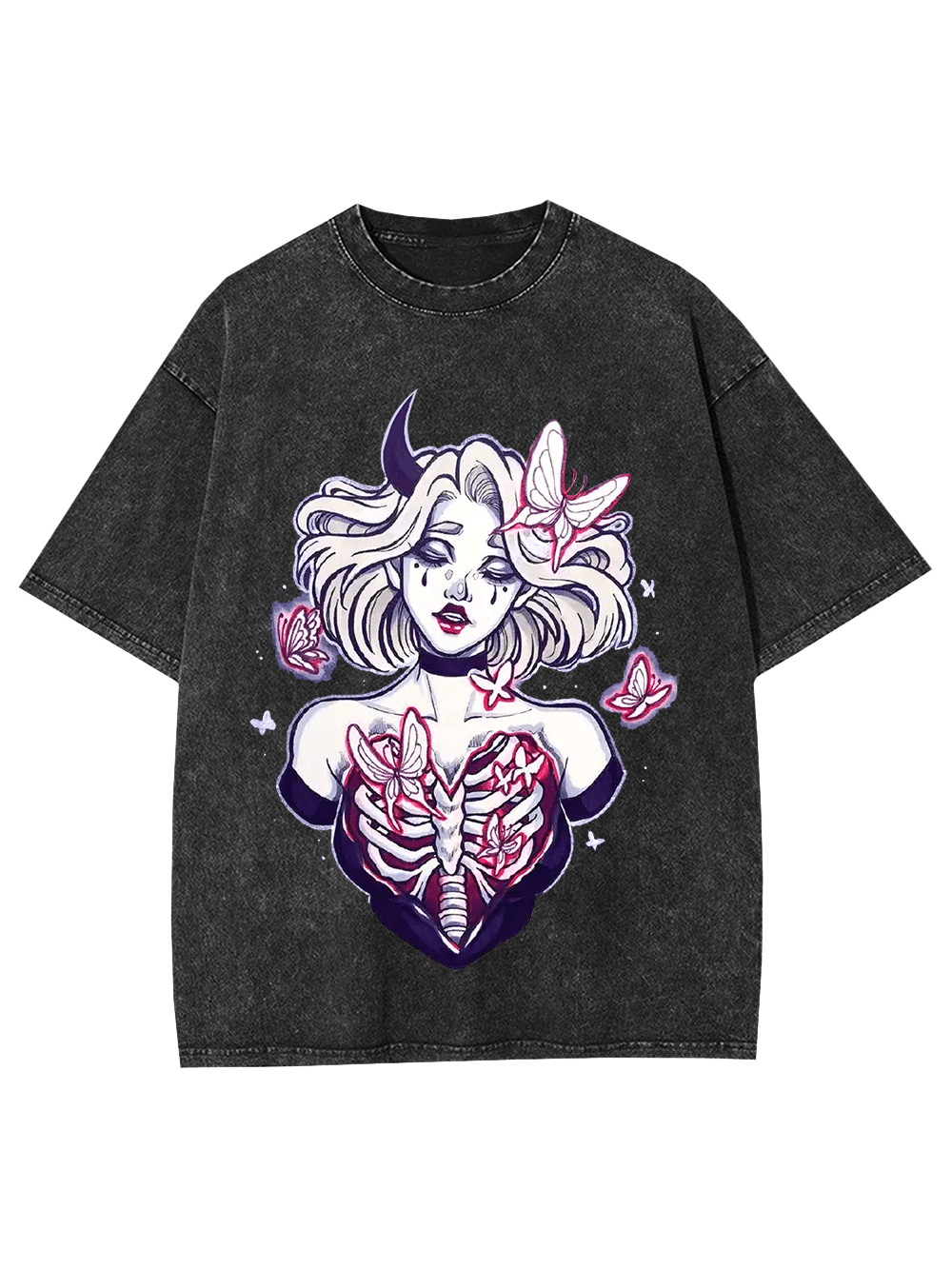 Butterfly Soul Unveiled Washed Tshirt