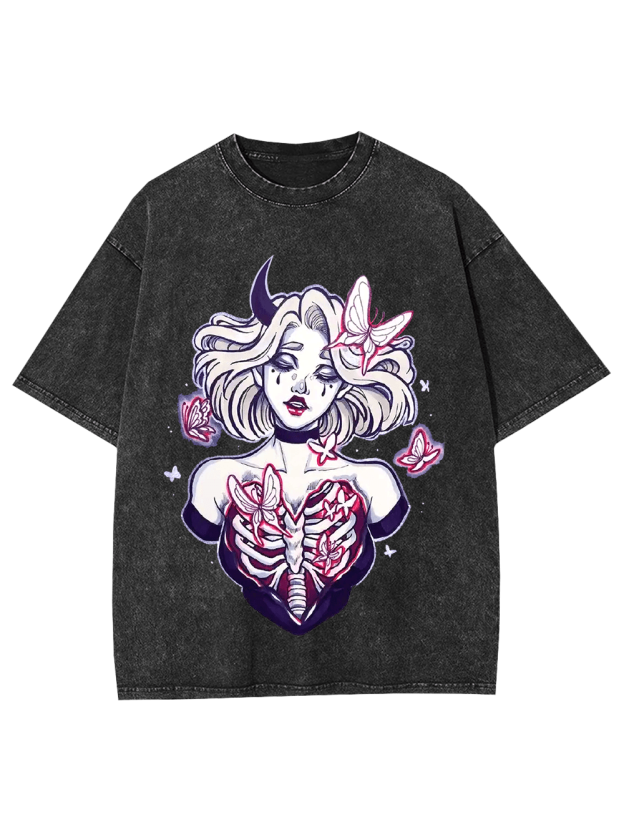 Butterfly Soul Unveiled Washed Tshirt