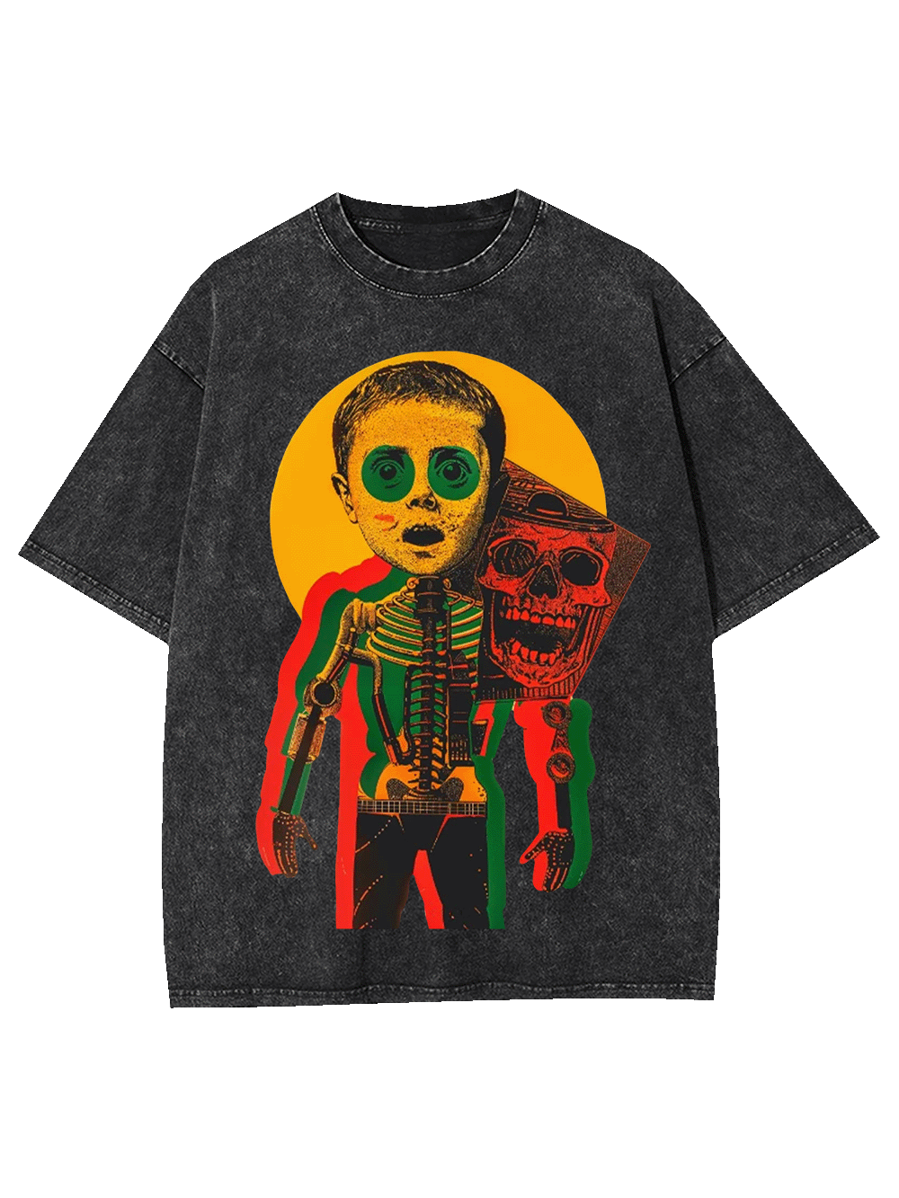 Mechanical Body Washed Tshirt