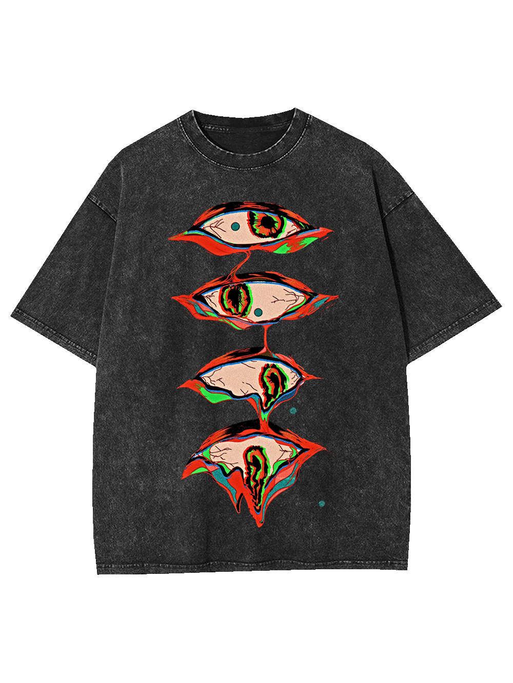 Surreal Eyes Cascade Washed Tshirt