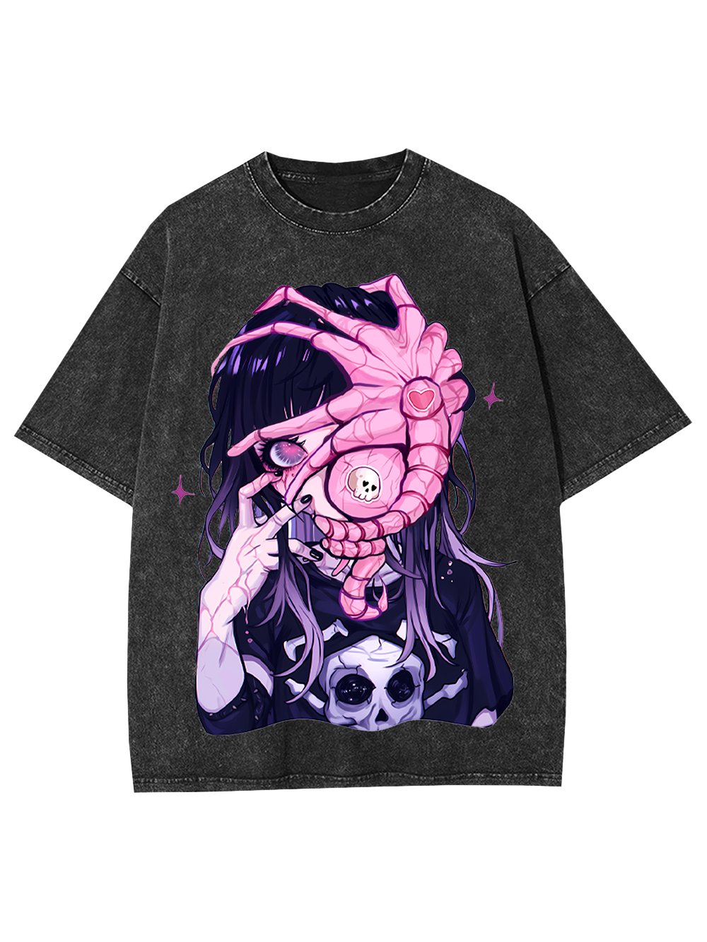 Alien Embrace Washed Tshirt-ClassyOutlaw Sale