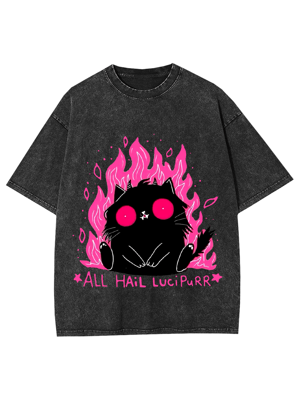 All Hail Lucipurr Washed Tshirt