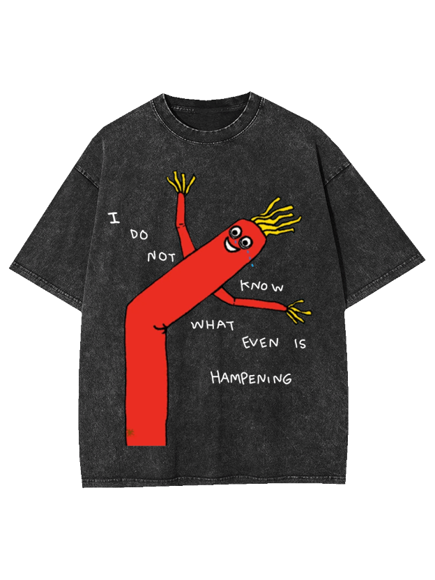 I Do Not Know What Even Is Hampening Washed Tshirt