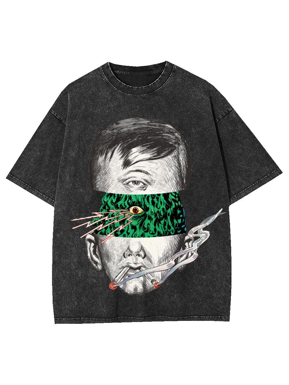 Fractured Perception Washed Tshirt