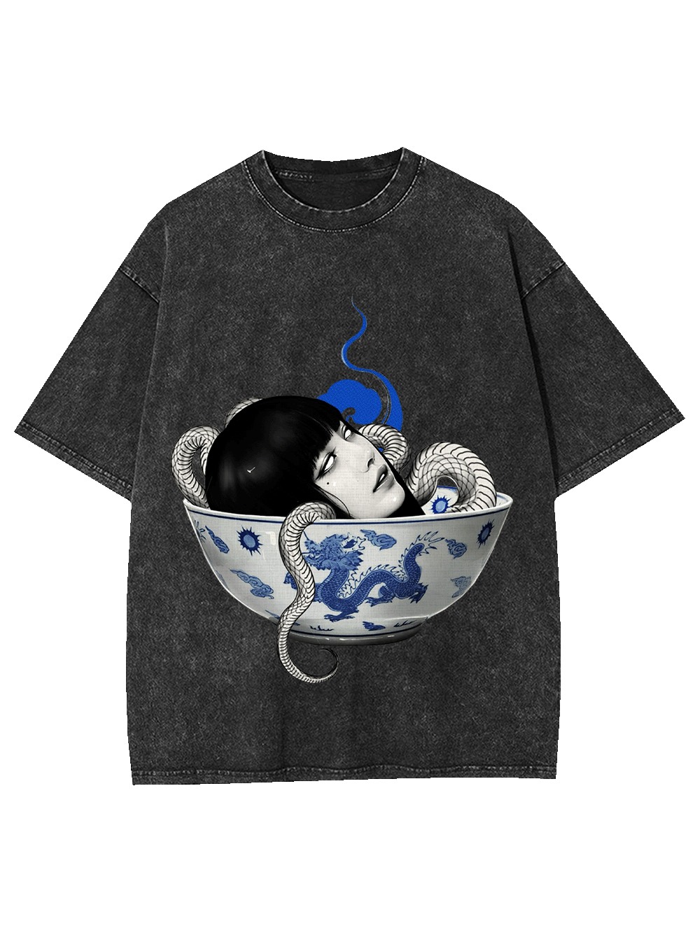 Snake Maiden in the Bowl Washed Tshirt