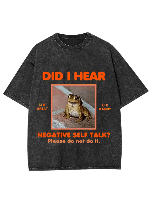 Positive Vibes Frog Washed Tshirt