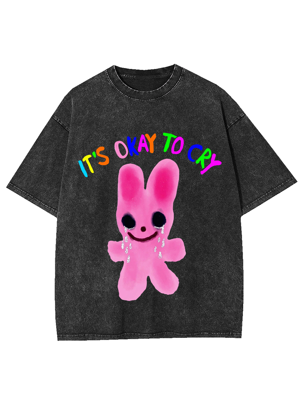 It's Okay To Cry Washed Tshirt