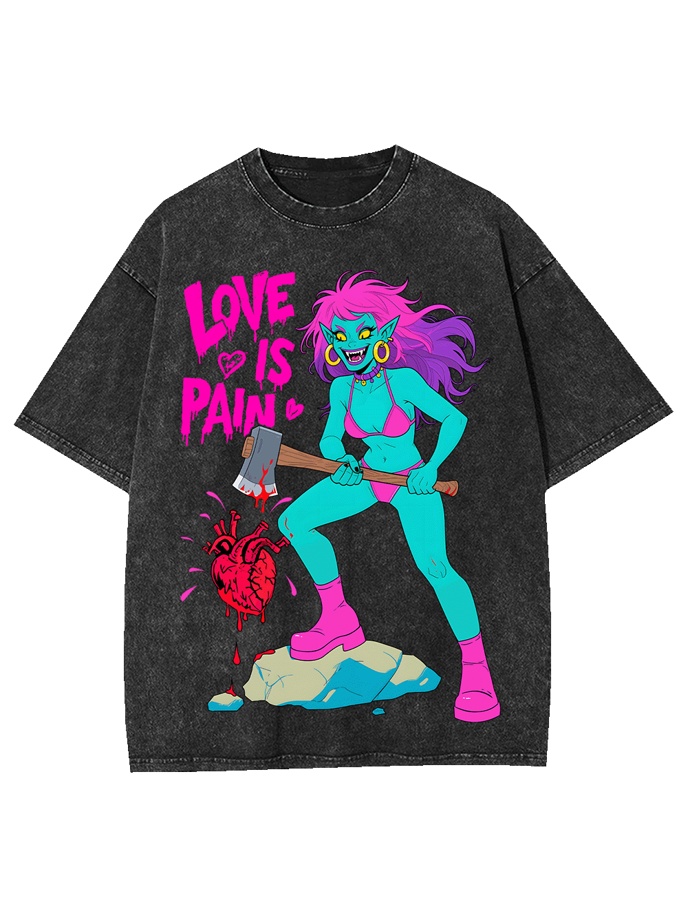 Love Is Pain Washed Tshirt
