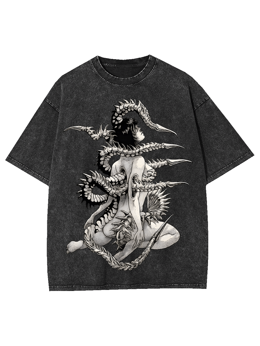 Entwined Abyss Washed Tshirt-ClassyOutlaw Sale