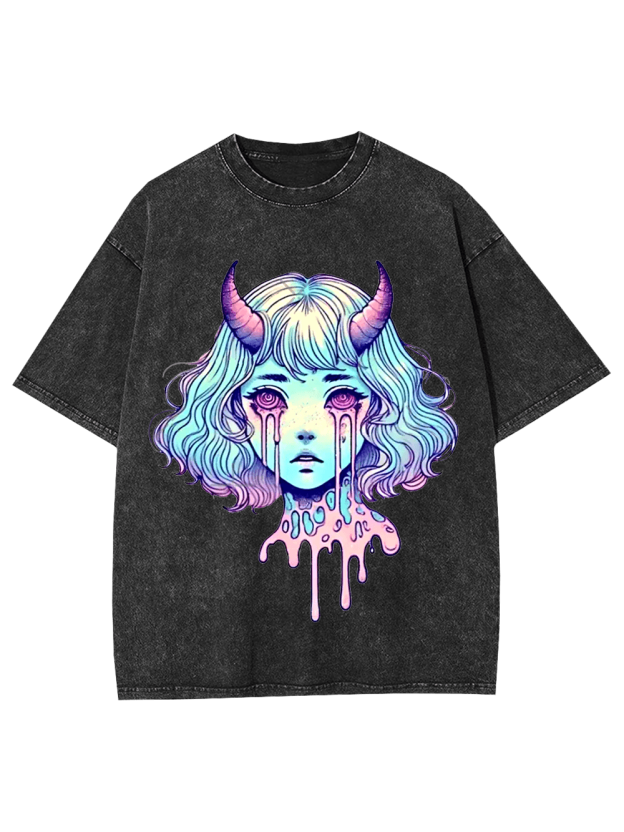 Melting Tears Washed Tshirt