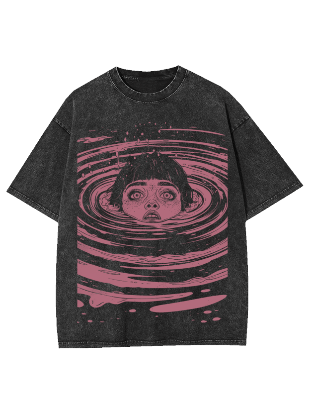 Drowning in the Abyss Washed Tshirt