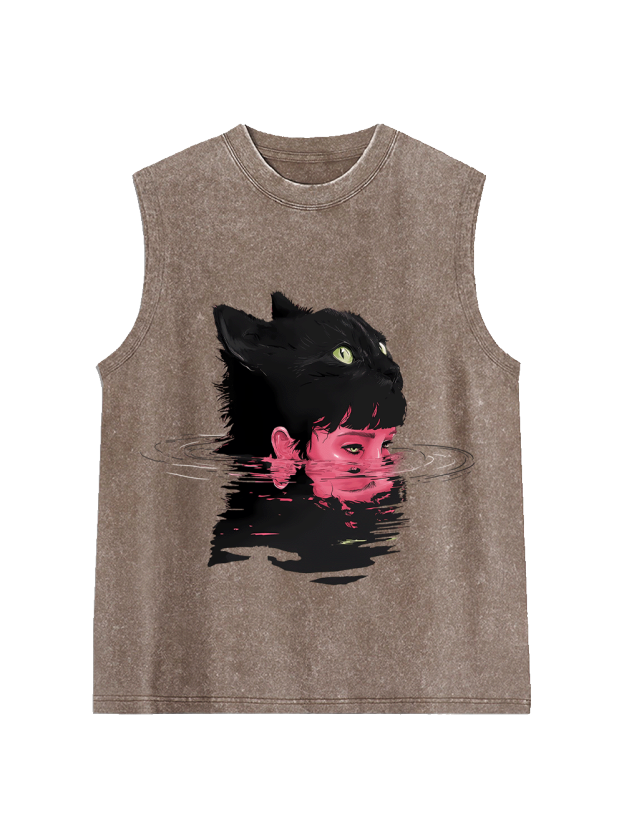 Merging Souls Washed Tank Top