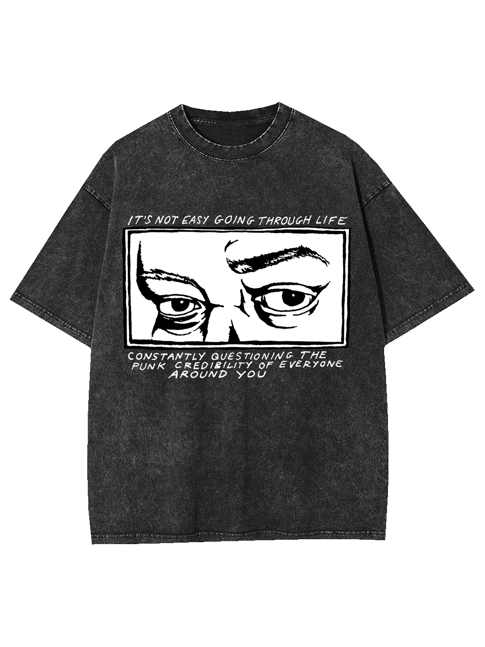 Questioning Punk Credibility Washed Tshirt