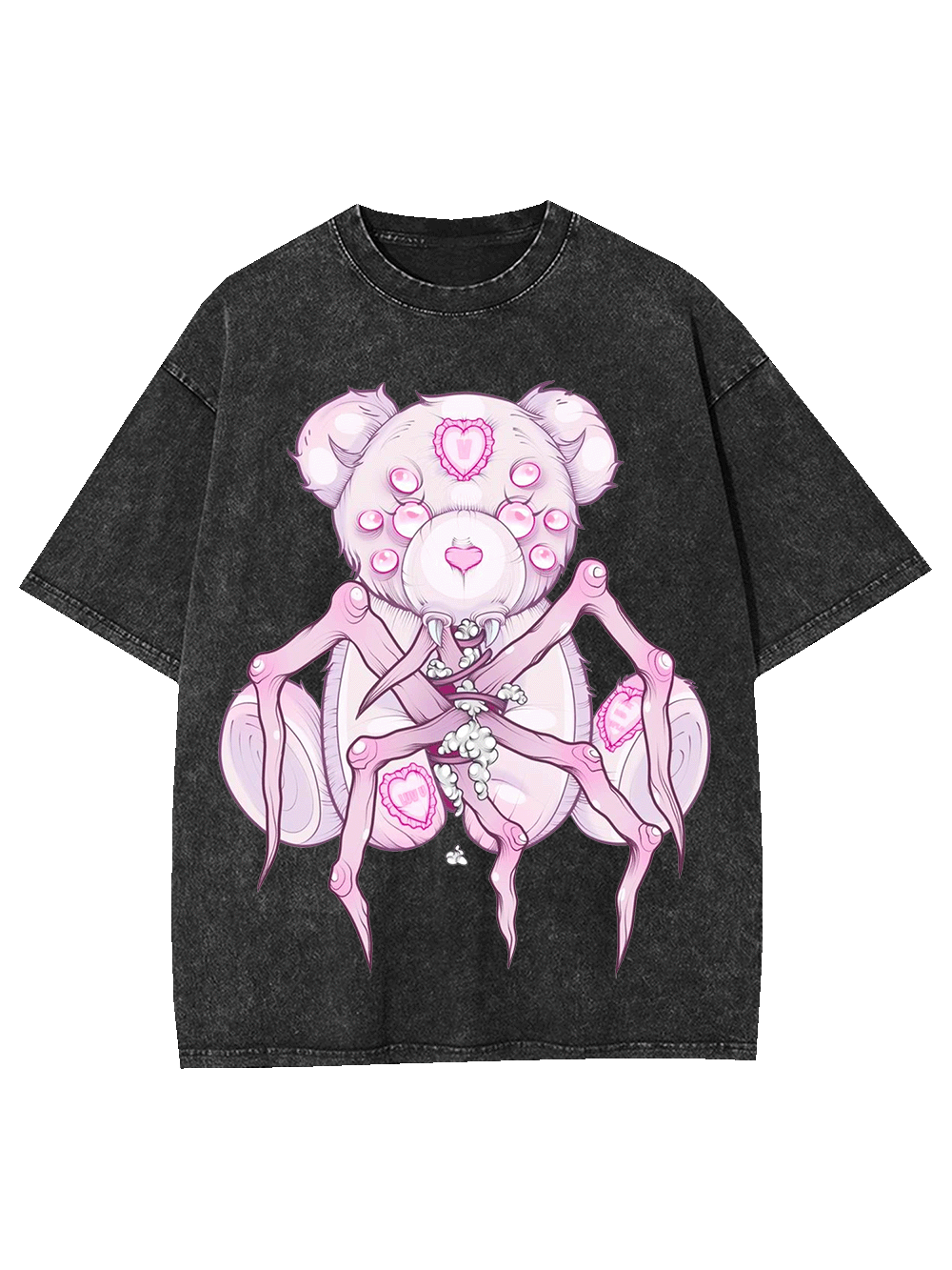 Spider Teddy Nightmare Washed Tshirt