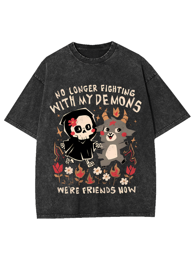 Friends with My Demons Washed Tshirt