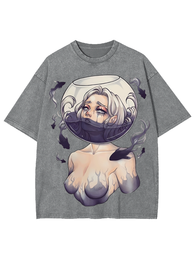 DROWNING IN SILENCE WASHED TSHIRT