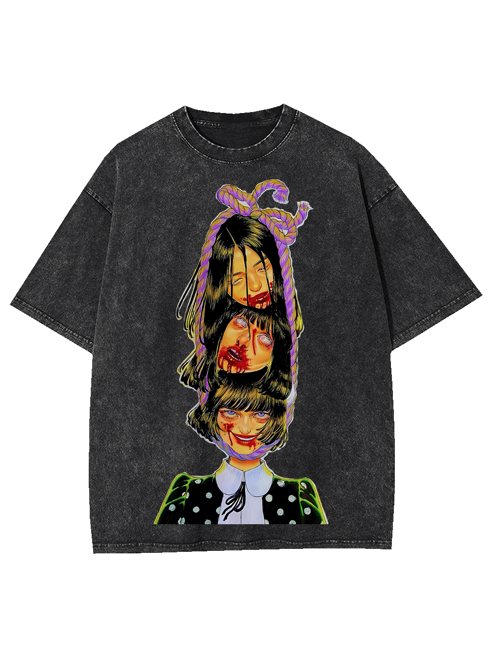 TWISTED FACES OF DARKNESS WASHED TSHIRT