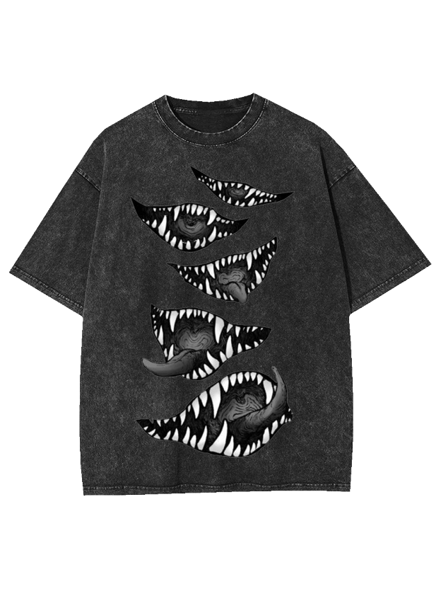 Monstrous Grins Washed Tshirt