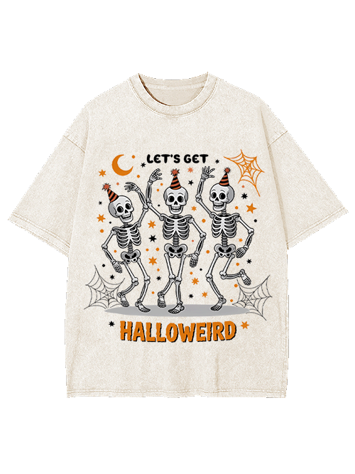 Let's Go Halloweird Washed Tshirt