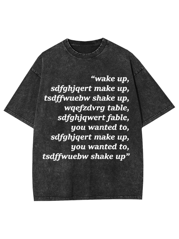Wake Up Chaos Washed Tshirt
