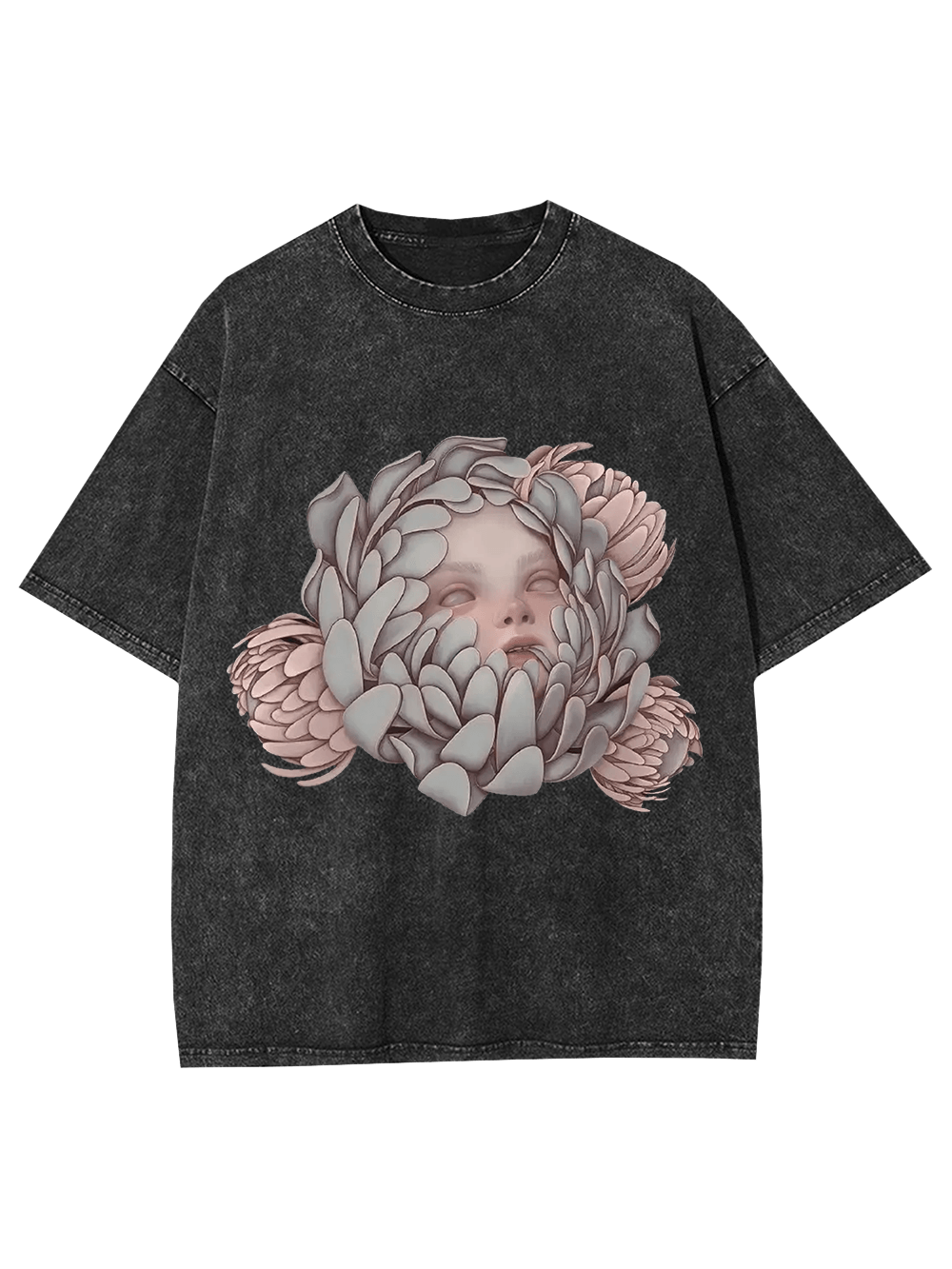 Blooming Silence Washed Tshirt
