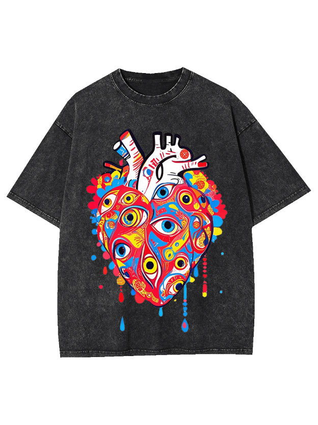 EYE OF THE HEART WASHED TSHIRT