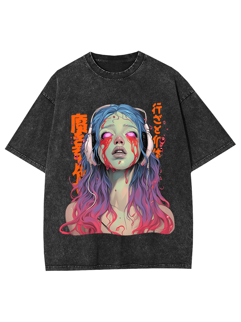 Ghost Song Washed Tshirt-ClassyOutlaw Sale