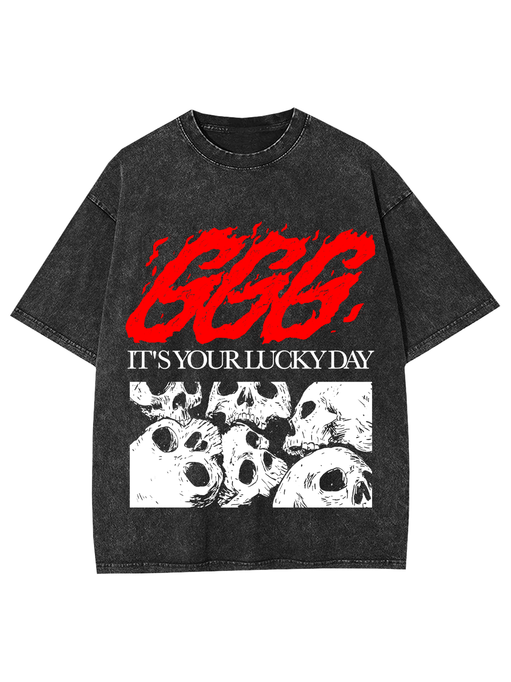 It's Your Lucky Day Washed Tshirt-ClassyOutlaw Sale