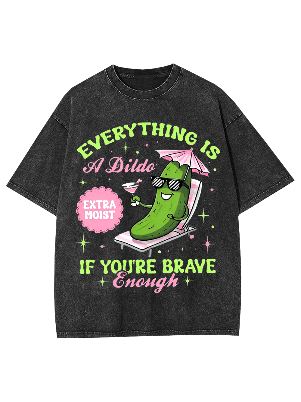 Everything Is Possible If You're Brave Enough Washed Tshirt