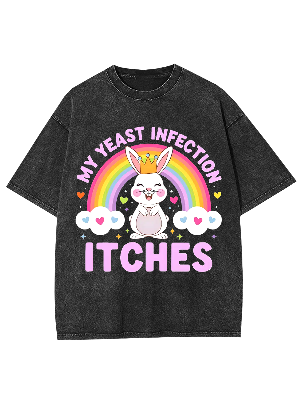 My Yeast Infection Itches Washed Tshirt