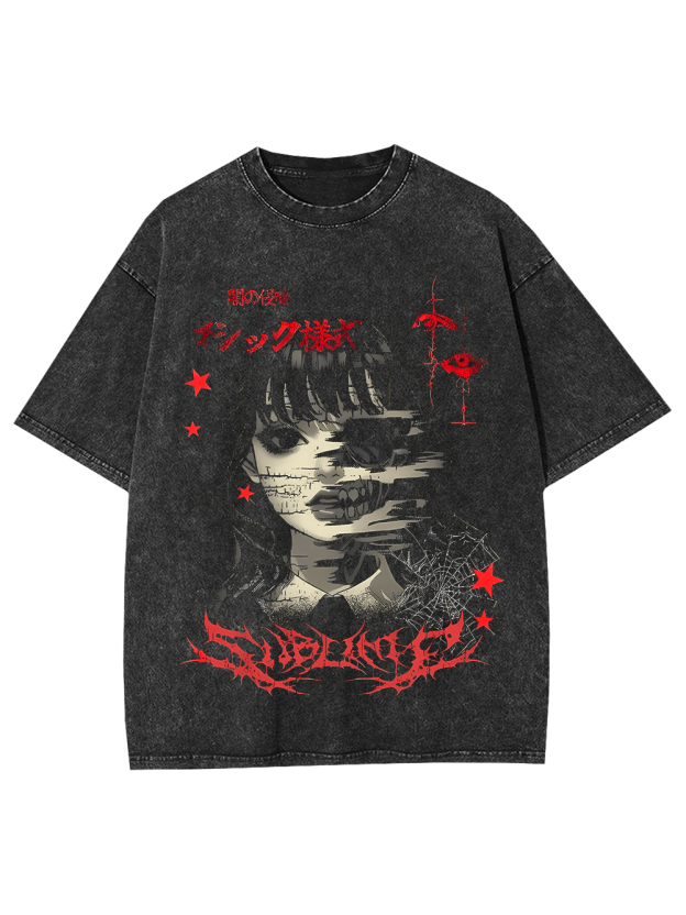 Glitch Sublime Washed Tshirt