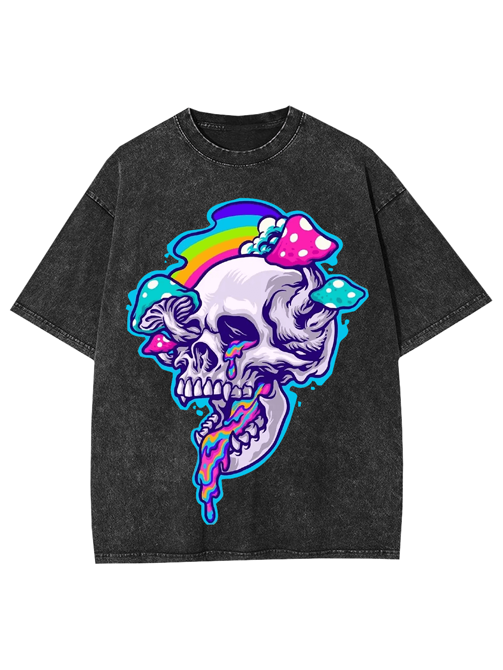 Psychedelic Skull Dream Washed Tshirt