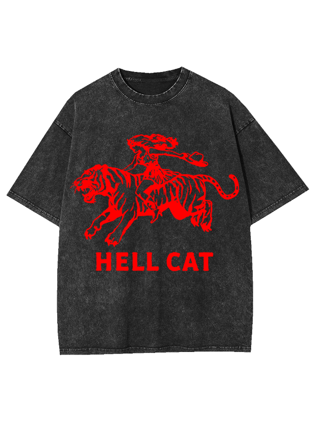 Hell Cat Washed Tshirt