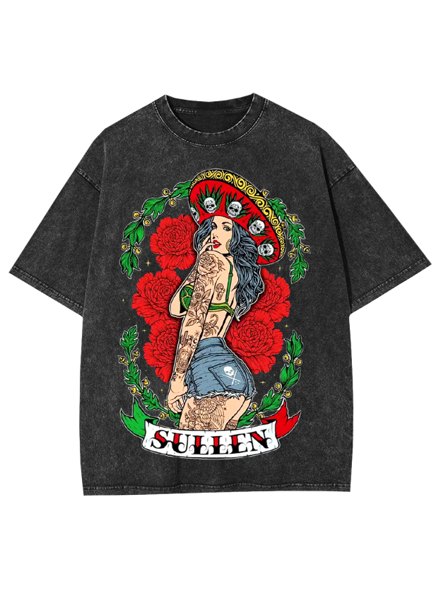 Bold Beauty in Bloom Washed Tshirt