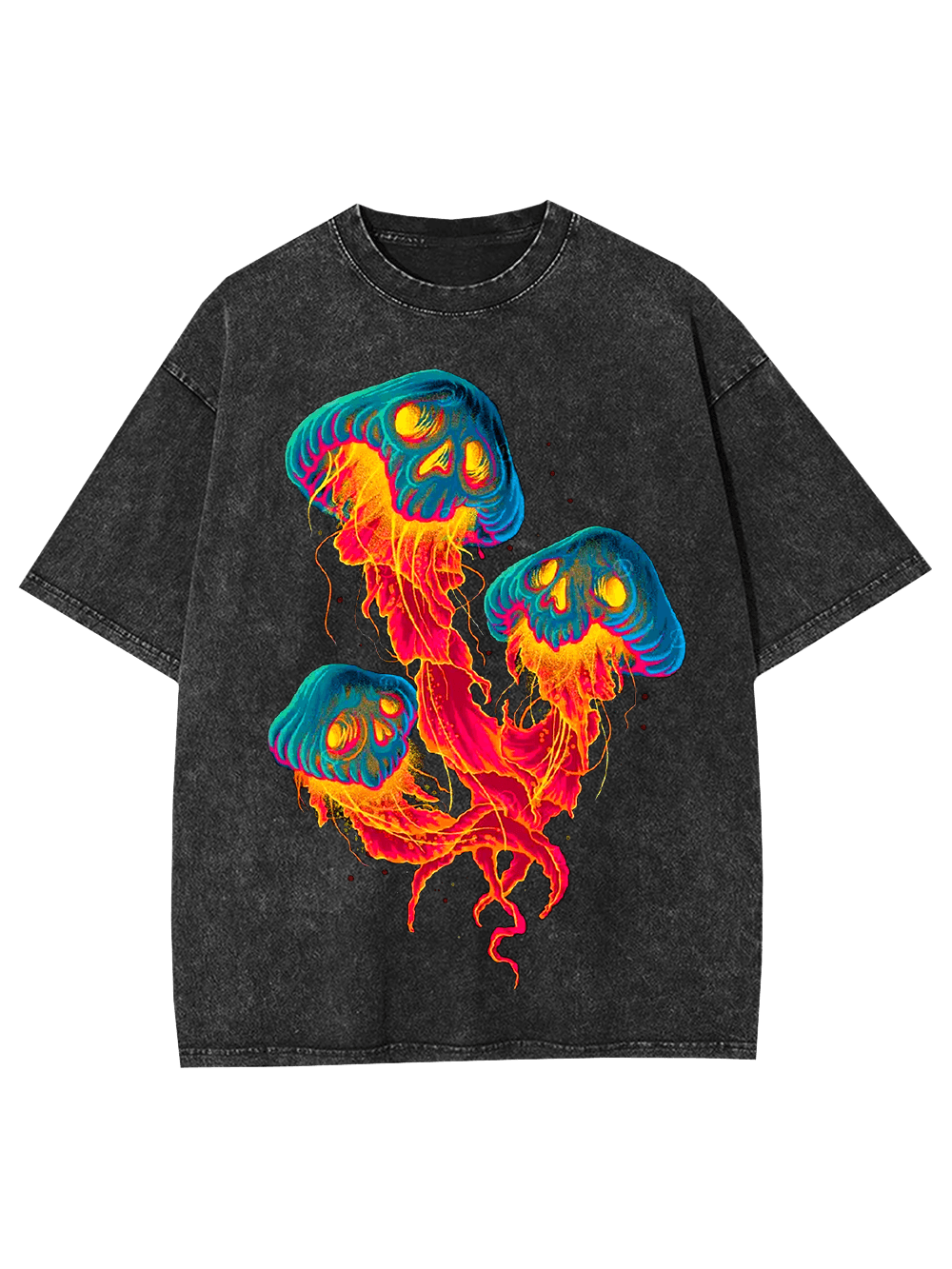 Neon Skull Jellies Washed Tshirt