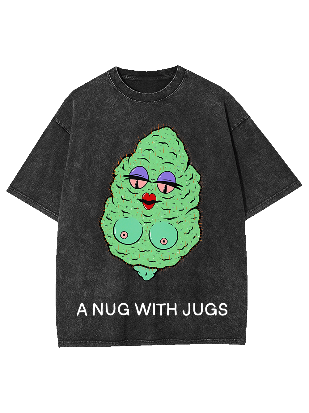 A Nug With Jugs Washed Tshirt
