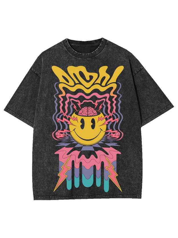 PSYCHEDELIC ENERGY WASHED TSHIRT