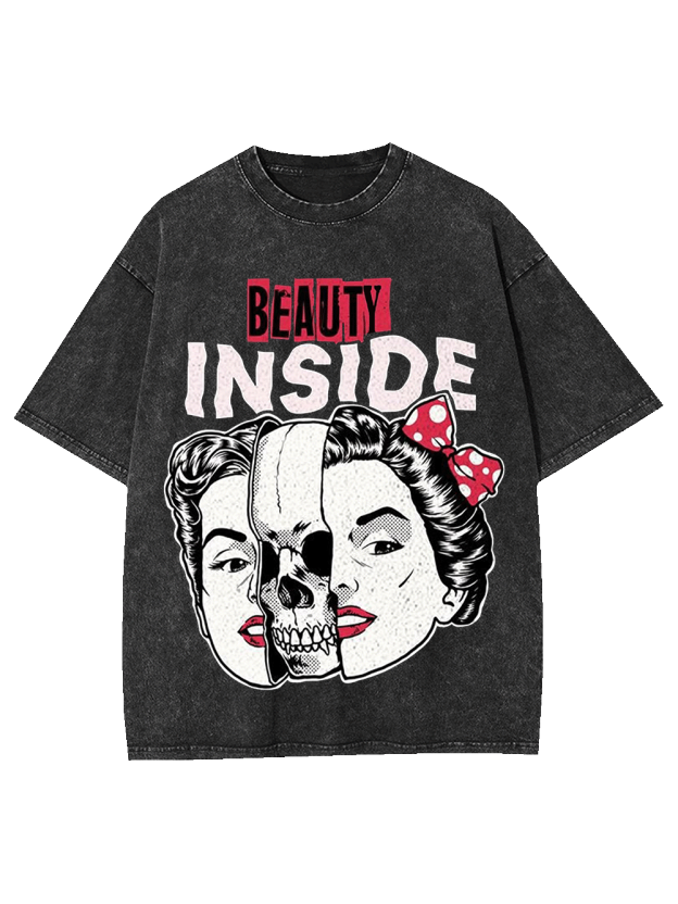 BEAUTY INSIDE WASHED TSHIRT