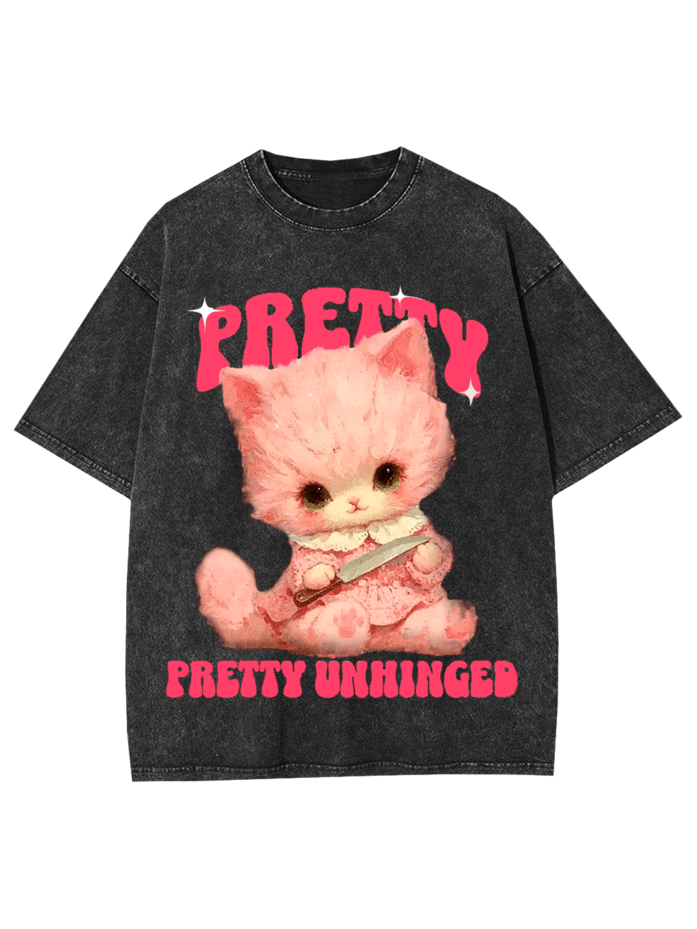 Pretty and Unhinged Washed Tshirt