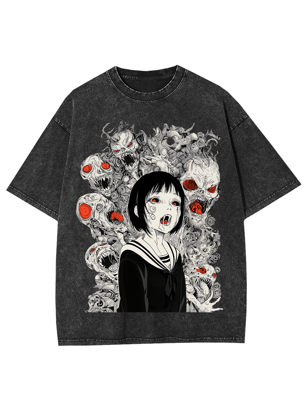 Haunted by the Horde Washed Tshirt-ClassyOutlaw Sale
