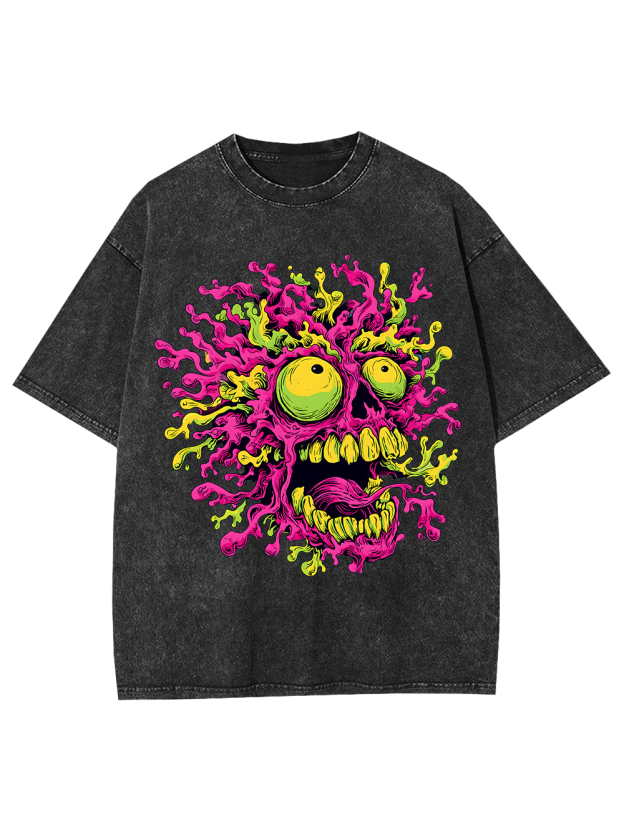 Neon Meltdow Washed Tshirt