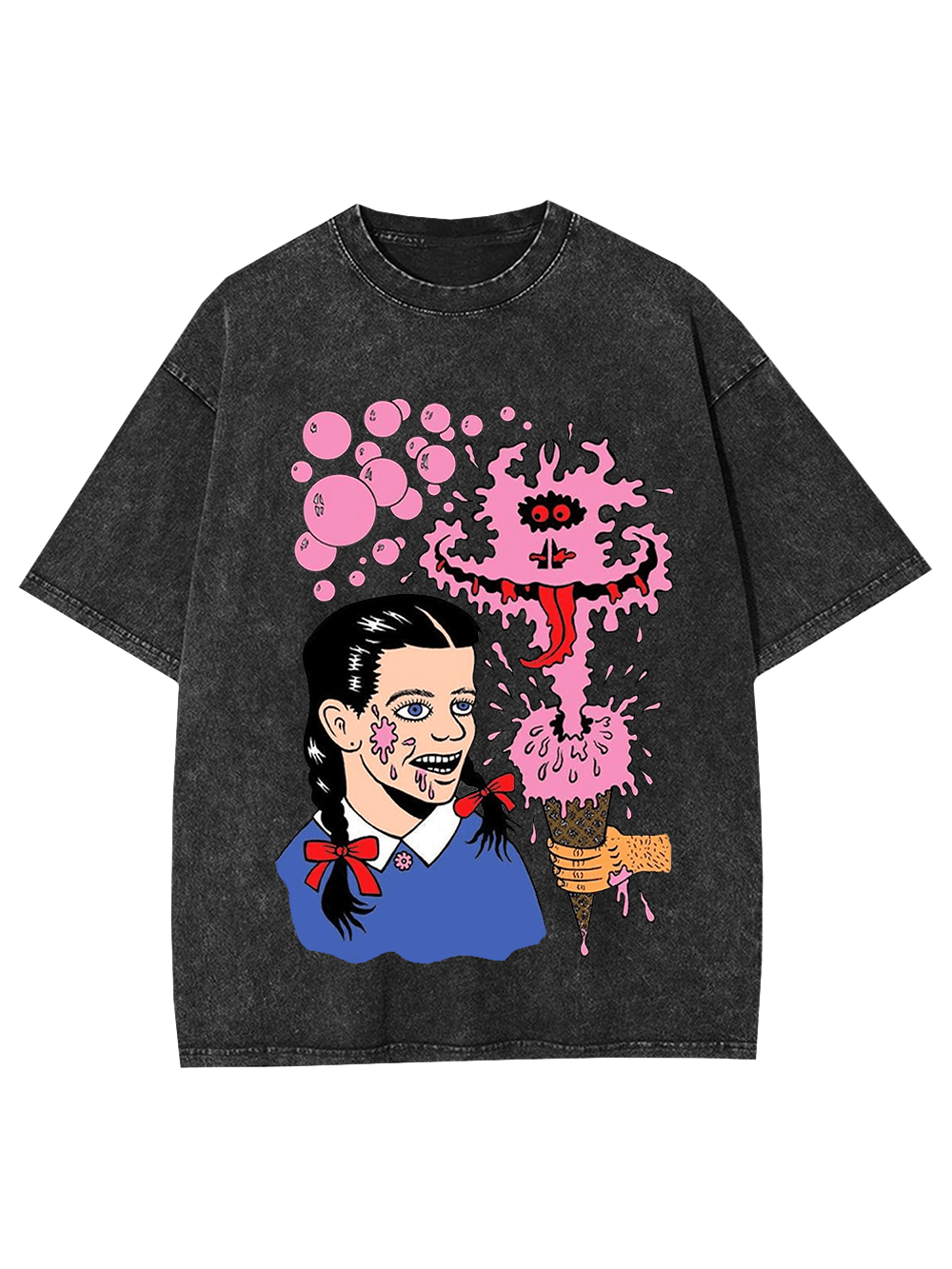 Cream Monster Outbreak Washed Tshirt