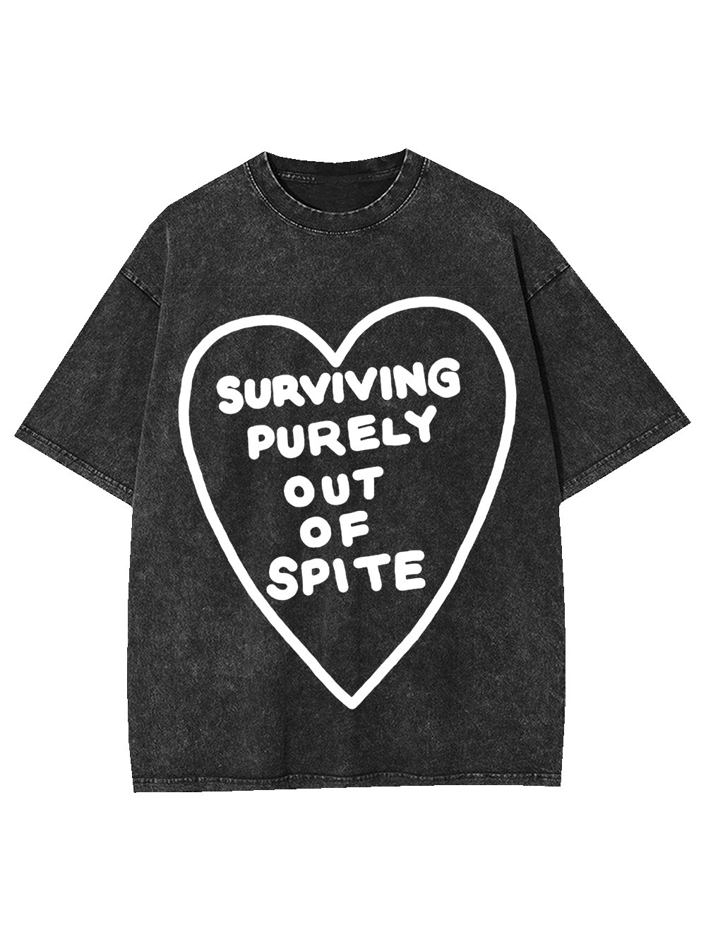 Surviving Purely Out Of Spite Washed Tshirt-ClassyOutlaw Sale