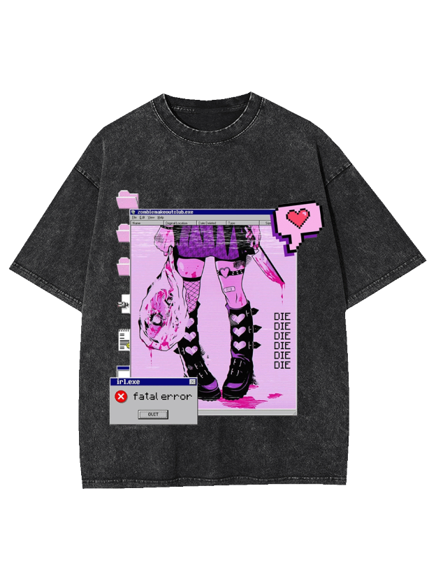 Fatal Error Washed Tshirt