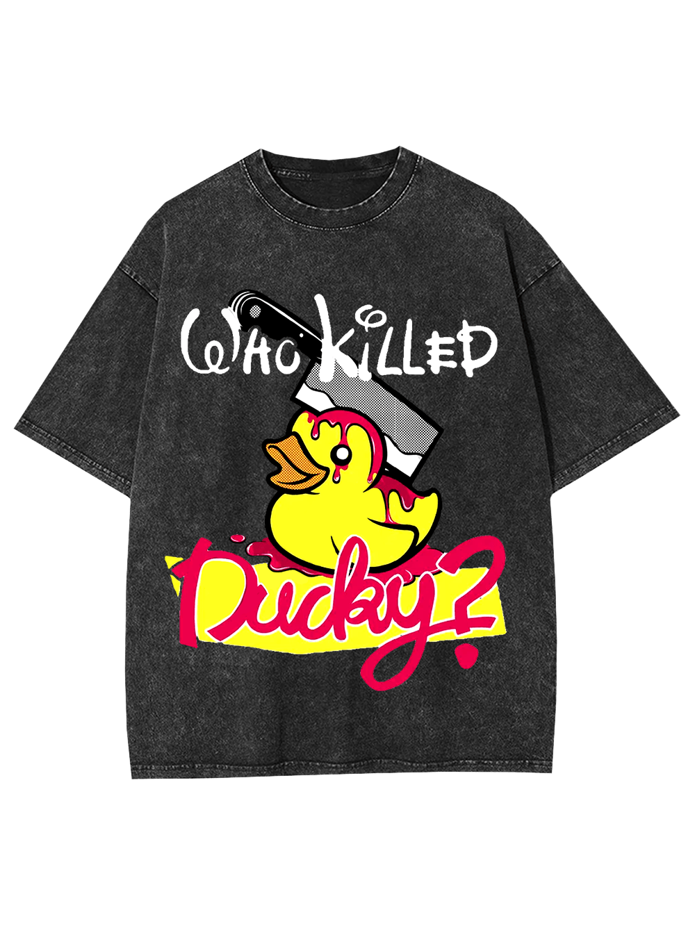 Who Killed Ducky? Washed Tshirt