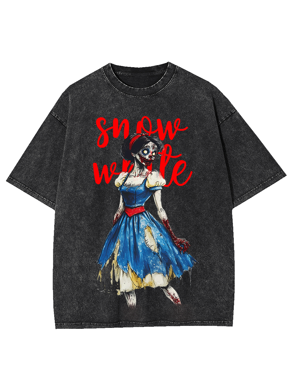 Zombie Snow White Washed Tshirt